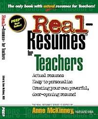 Anne McKinney - Real-Resumes for Teachers (Real-Resumes Series)