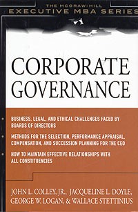  - Corporate Governance : The McGraw-Hill Executive MBA Series