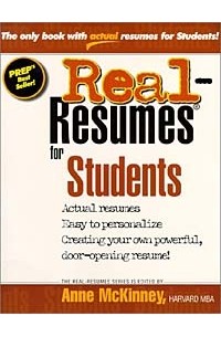 Anne McKinney - Real-Resumes for Students (Real-Resumes Series)