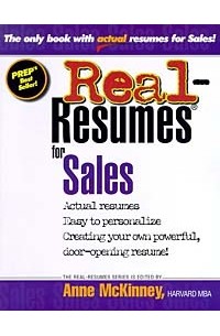 Anne McKinney - Real-Resumes for Sales