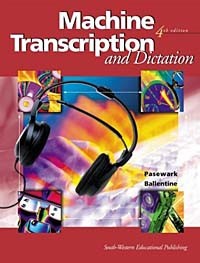 William R. Pasewark - Machine Transcription and Dictation: Text & Data Disk Package