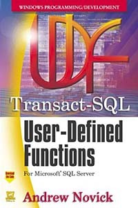 Andrew Novick - Transact SQL User Defined Functions