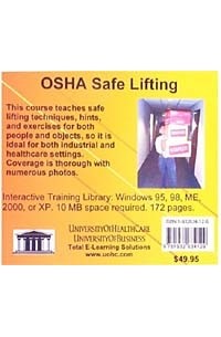  - OSHA Safe Lifting
