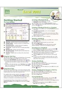 Quick Source, Quick Source - Microsoft Excel 2002 Quick Source Reference Guide