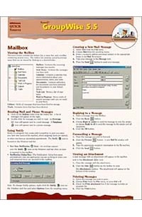 Quick Source - GroupWise 5.5 Quick Source Guide