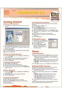 Quick Source - Corel WordPerfect 8.0 Quick Source Guide