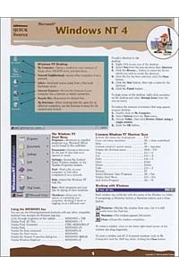 Quick Source - Microsoft Windows NT 4.0 Quick Source Guide