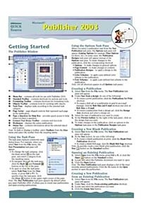 Quick Source - Microsoft Publisher 2003 Quick Source Guide