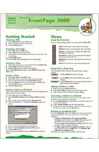 Quick Source - Microsoft FrontPage 2000 Quick Source Guide