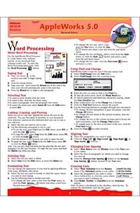 Quick Source - AppleWorks 5.0 Quick Source Reference Guide for Macintosh