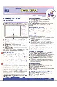 Quick Source, Quick Source - Microsoft Word 2002 Quick Source Reference Guide