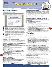 Quick Source - WordPerfect 11 Quick Source Guide