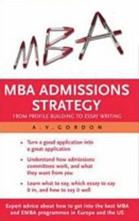 A.V. Gordon - MBA Admissions Strategy
