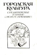 Городская культура. Средневековье и начало нового времени