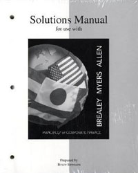  - Solutions Manual For Use With Principles of Corporate Finance