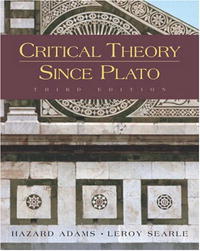  - Critical Theory Since Plato
