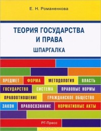Евгения Романенкова - Шпаргалка по теории государства и права