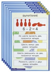 Т. Б. Бука - Математика. 1 класс (комплект из 16 демонстрационных таблиц)