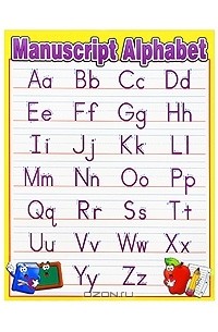 Manuscript Alphabet chart