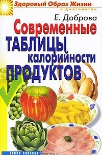 Е. Доброва - Современные таблицы калорийности продуктов