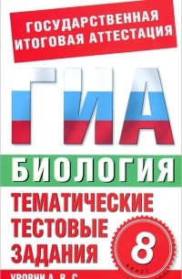 С. Циклов - Биология. 8 класс. Тематические тестовые задания для подготовки к ГИА