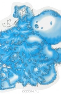 Зайка. Новогодние наклейки на окна