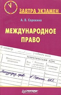 А. В. Сорокина - Международное право