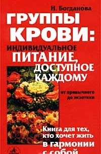 Наталья Богданова - Группы крови: индивидуальное питание, доступное каждому