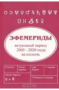  - Эфемериды. Актуальный период 2005-2020 годы на полночь