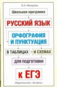 Белла Макарова - ЕГЭ Русский язык. Орфография и пунктуация в таблицах и схемах для подготовки к ЕГЭ
