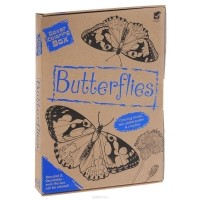  - Butterflies: Dover Coloring Box (комплект из 2 книг + набор карандашей)