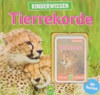 Anne Scheller - Tierrekorde: Buch mit 32 Quartettkarten