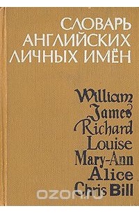 Словарь английских личных имен