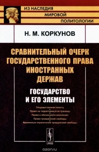 Н. М. Коркунов - Сравнительный очерк государственного права иностранных держав. Государство и его элементы