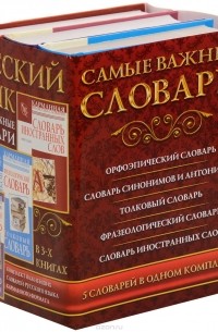  - Русский язык. Самые важные словари (комплект из 3 книг)
