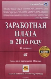 Елена Воробьева - Заработная плата в 2016 году