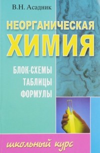 В. Н. Асадник - Неорганическая химия. Блок-схемы, таблицы, формулы. Учебное пособие