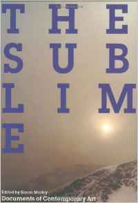 Саймон Морли - The Sublime (Documents of Contemporary Art)