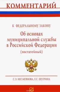  - Комментарий к Федеральному закону "О муниципальной службе в Российской Федерации" (постатейный)/С.Э.