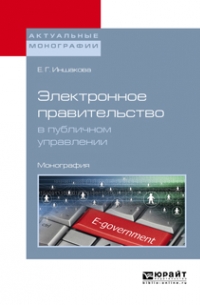 Екатерина Геннадьевна Иншакова - Электронное правительство в публичном управлении. Монография