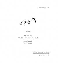  - LOST. Pilot. Screenplay