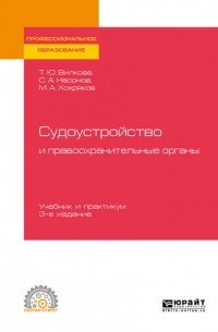 Татьяна Юрьевна Вилкова - Судоустройство и правоохранительные органы 3-е изд. , пер. и доп. Учебник и практикум для СПО