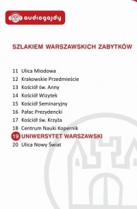 Ewa Chęć - Uniwersytet Warszawski. Szlakiem warszawskich zabytk?w