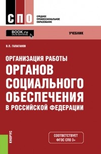Владимир Галаганов - Организация работы органов социального обеспечения в Российской Федерации