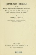 Альфред Коббан - Edmund Burke and the revolt against the eighteenth century