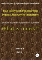 Ivan Vasilyevich Ponomarenko - The main scientific question of our time, what is «mass»? Series: Physics of a highly developed civilization
