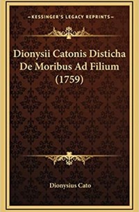 Disticha De Moribus Ad Filium