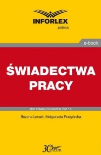 Małgorzata Podg?rska - ŚWIADECTWA PRACY