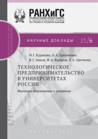 В. Г. Зинов - Технологическое предпринимательство в университетах России. Факторы сдерживания и ускорения