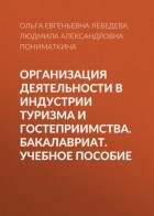  - Организация деятельности в индустрии туризма и гостеприимства. Бакалавриат. Учебное пособие